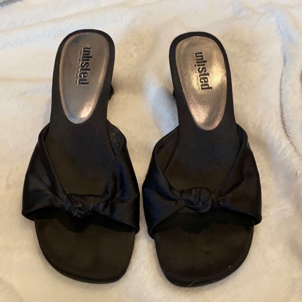Women's Black Unlisted low heel pumps heels dressy , sz 7